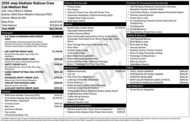 2020 Jeep Gladiator Rubicon