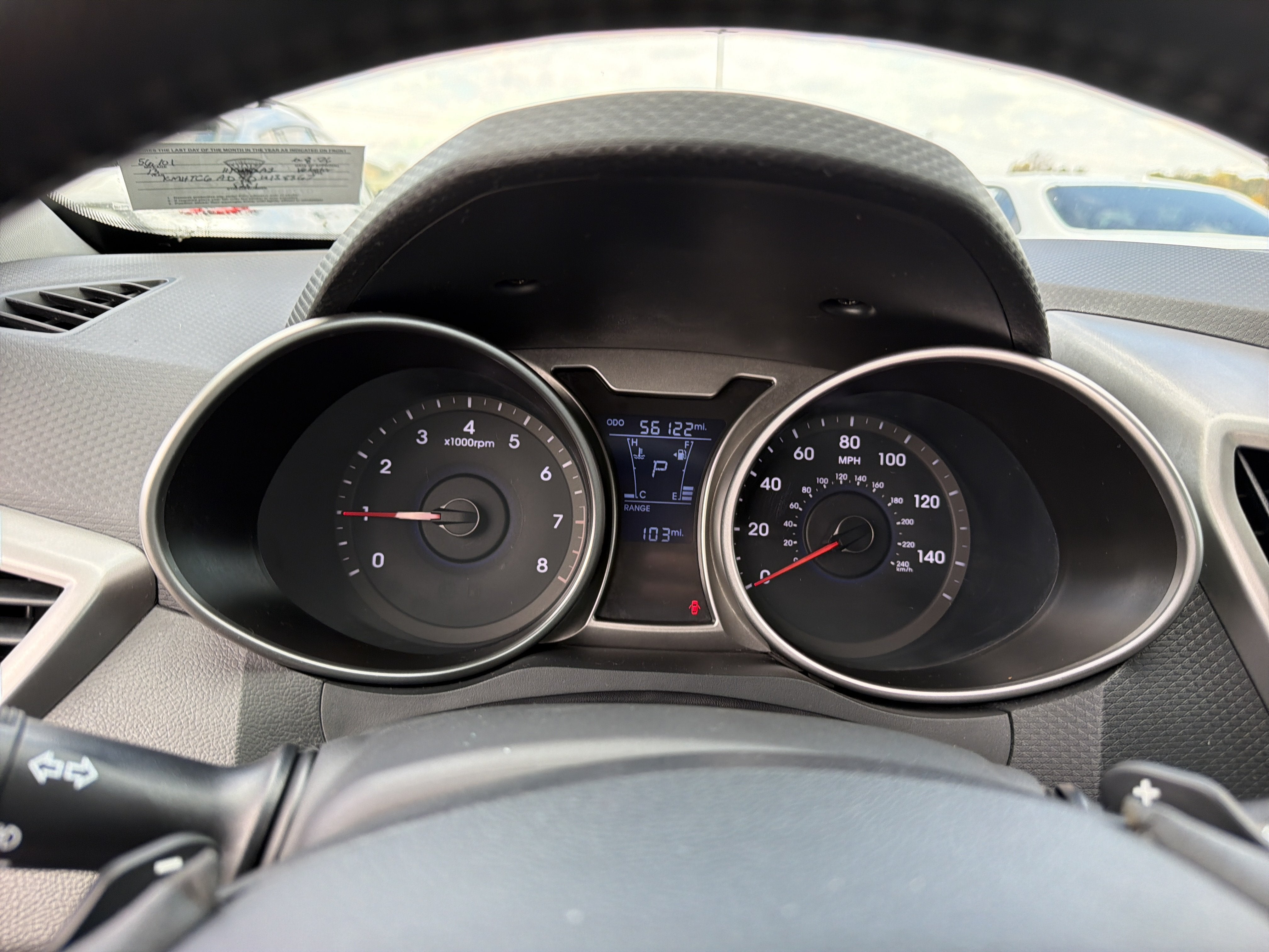 2013 Hyundai Veloster w/Gray Int